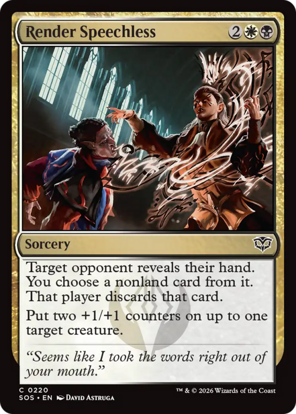 Render Speechless — Secrets of Strixhaven (Foil)