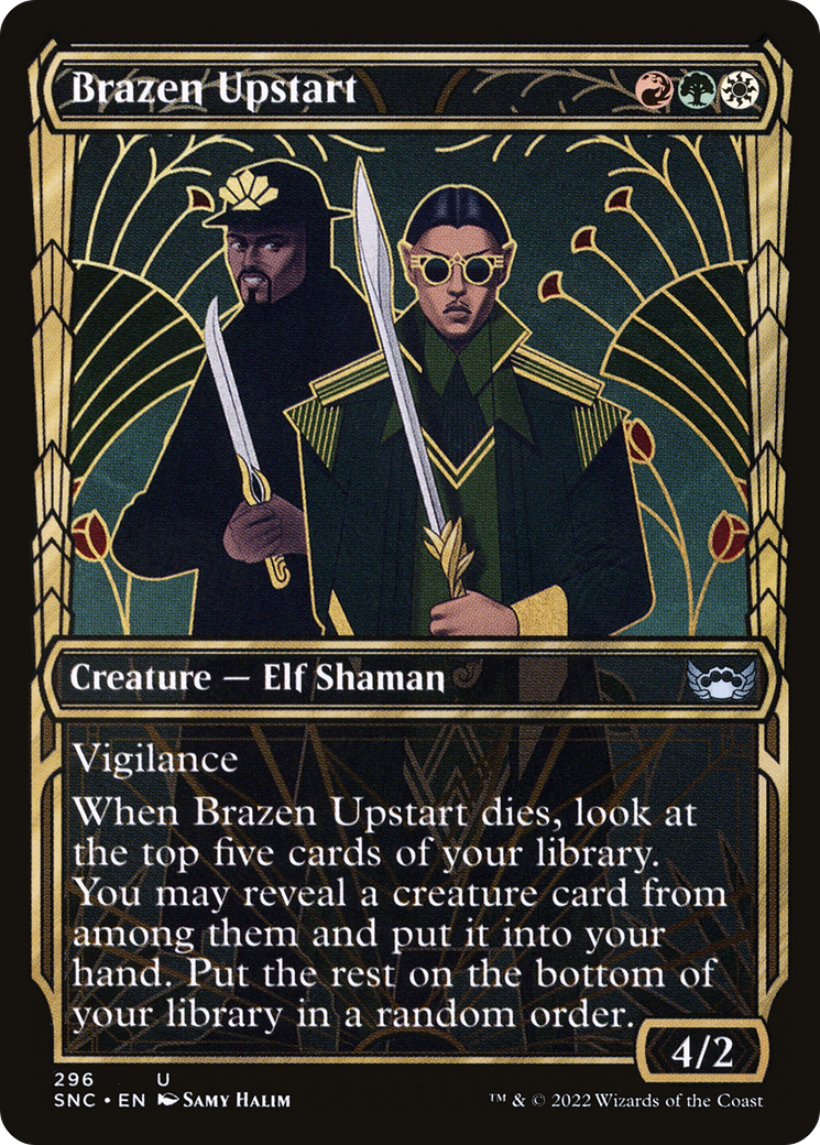 Brazen Upstart — Streets of New Capenna · Showcase (Foil)