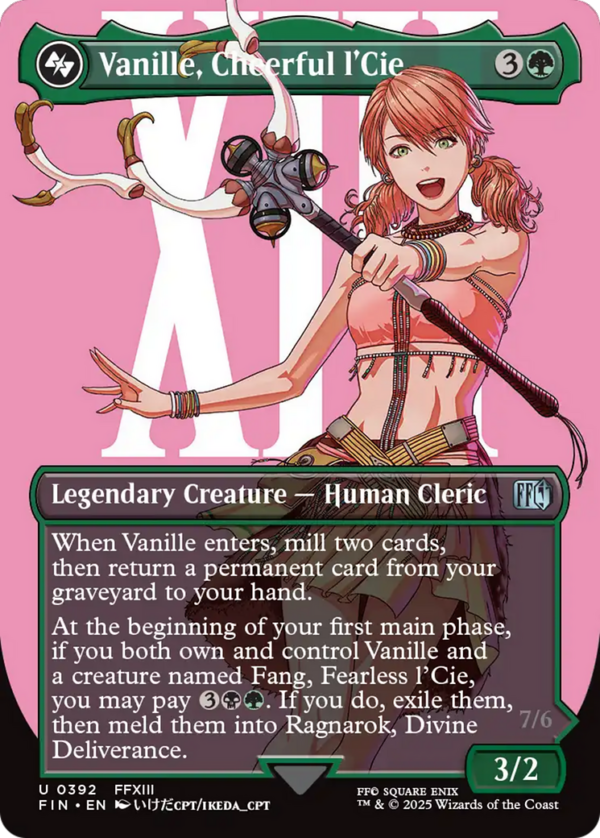 Vanille, Cheerful l'Cie — Final Fantasy · Borderless
