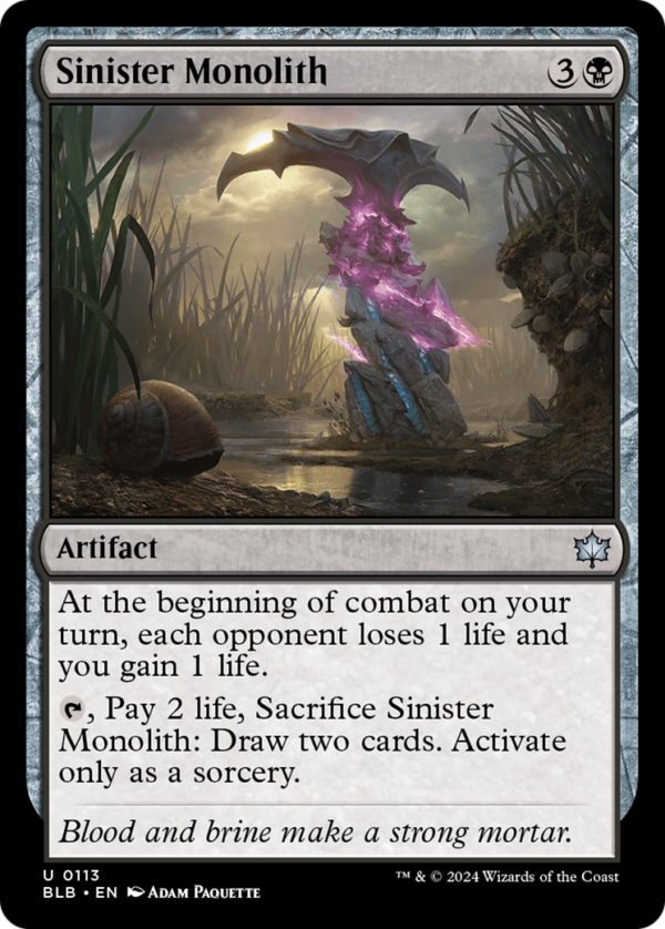 Sinister Monolith — Bloomburrow