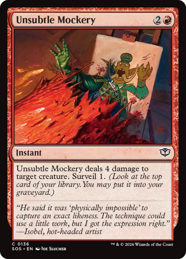 Unsubtle Mockery — Secrets of Strixhaven