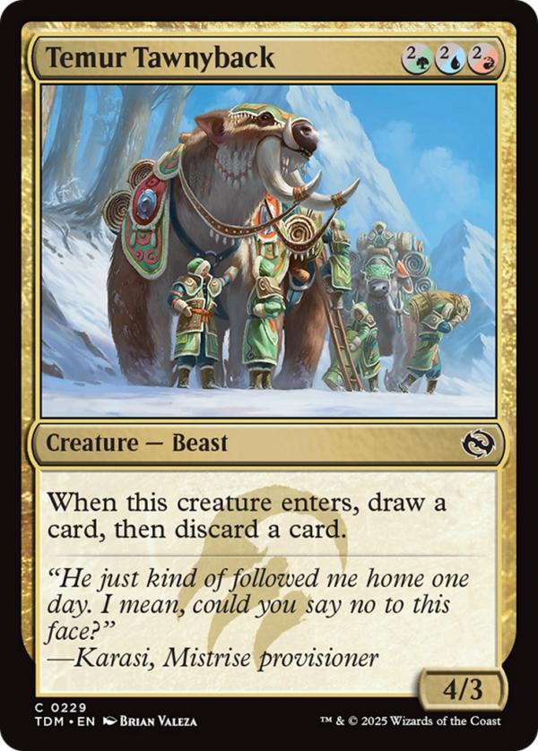 Temur Tawnyback — Tarkir: Dragonstorm (Foil)