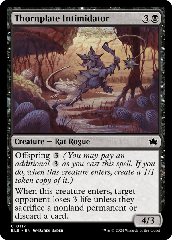 Thornplate Intimidator — Bloomburrow