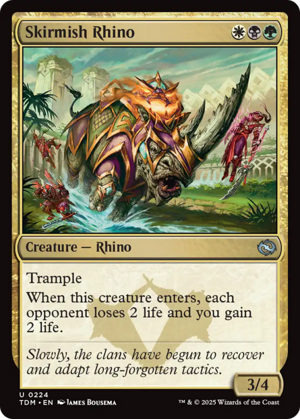 Skirmish Rhino — Tarkir: Dragonstorm