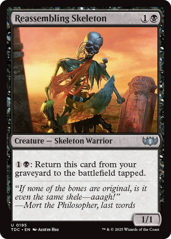 Reassembling Skeleton — Tarkir: Dragonstorm Commander