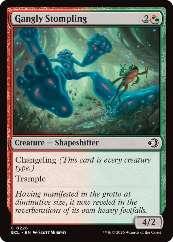 Gangly Stompling — Lorwyn Eclipsed (Foil)