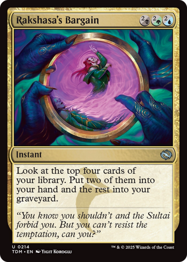Rakshasa's Bargain — Tarkir: Dragonstorm (Foil)