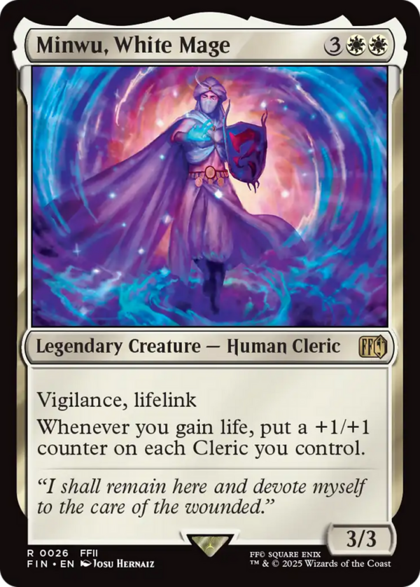 Minwu, White Mage — Final Fantasy (Foil)