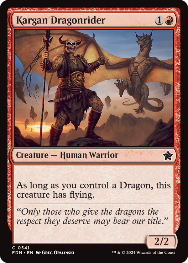 Kargan Dragonrider — Foundations