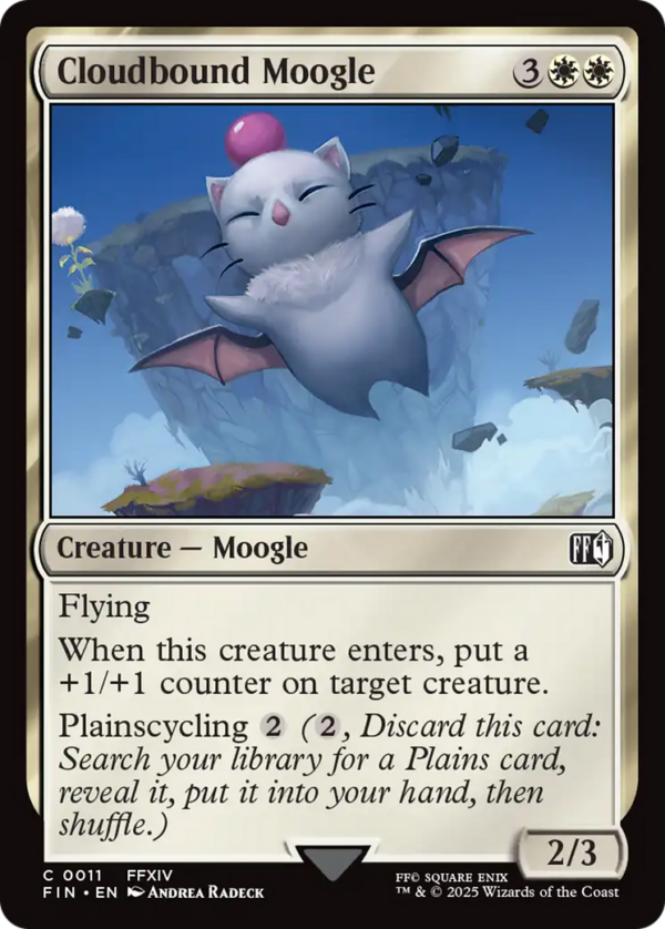 Cloudbound Moogle — Final Fantasy
