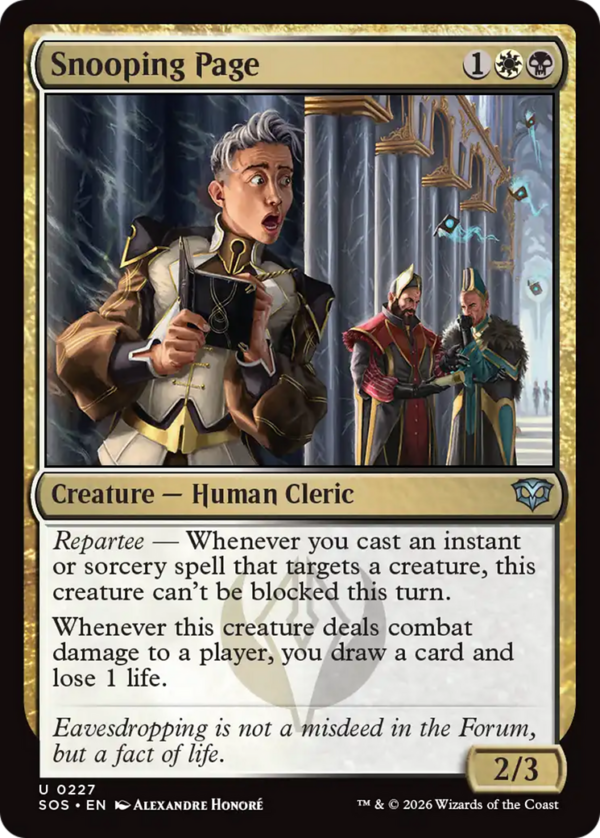 Snooping Page — Secrets of Strixhaven (Foil)