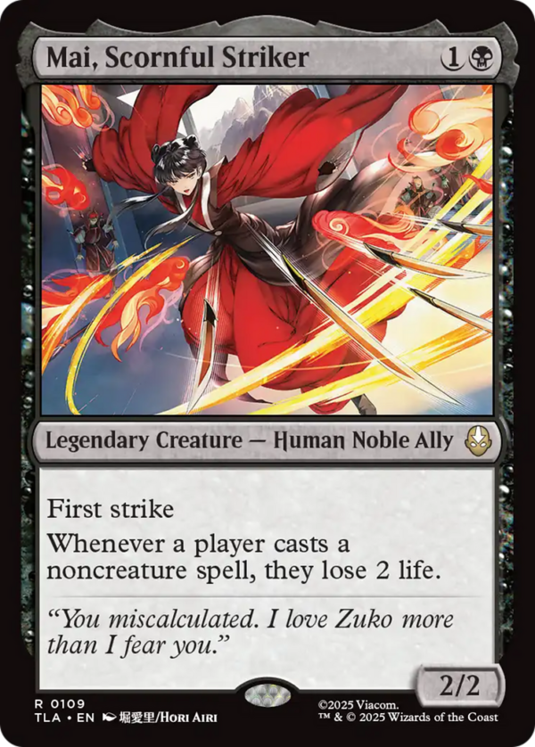 Mai, Scornful Striker — Avatar: The Last Airbender