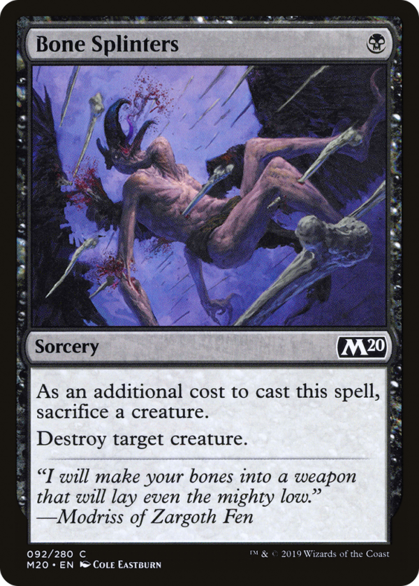 Bone Splinters — Core Set 2020