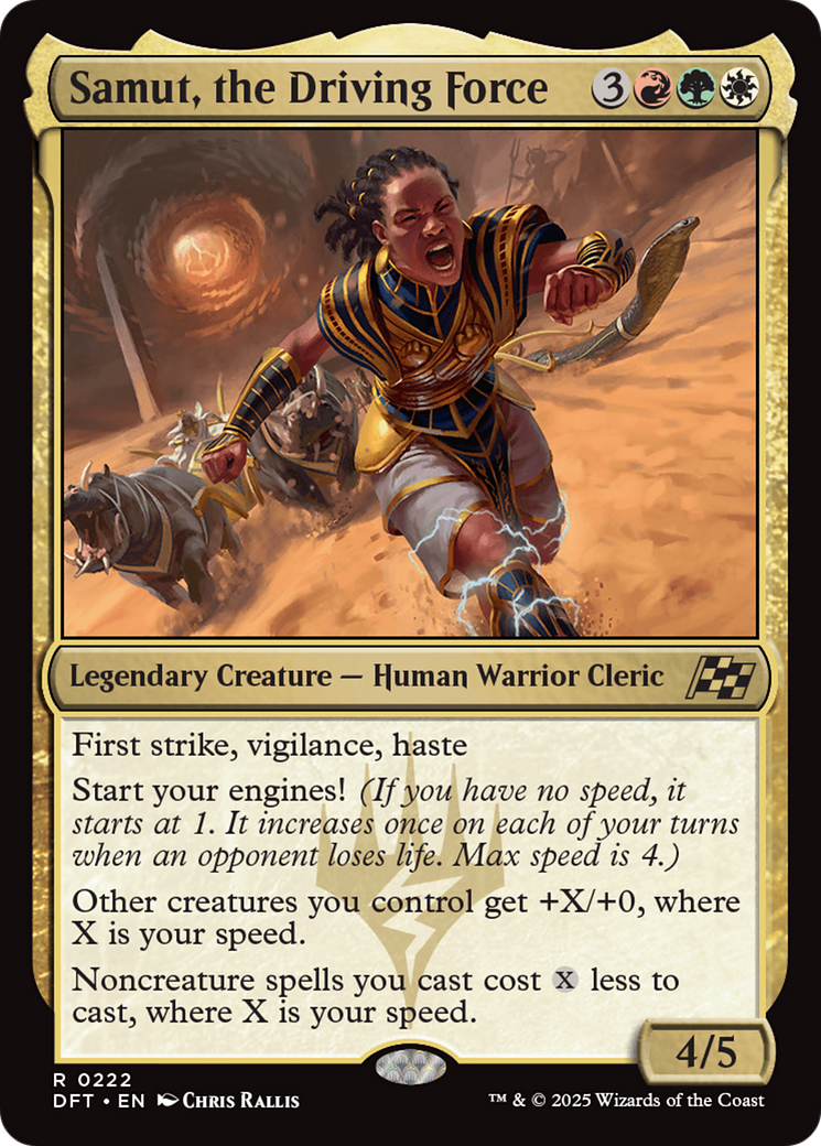 Samut, the Driving Force — Aetherdrift (Foil)