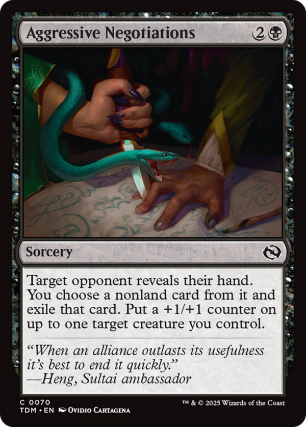 Aggressive Negotiations — Tarkir: Dragonstorm