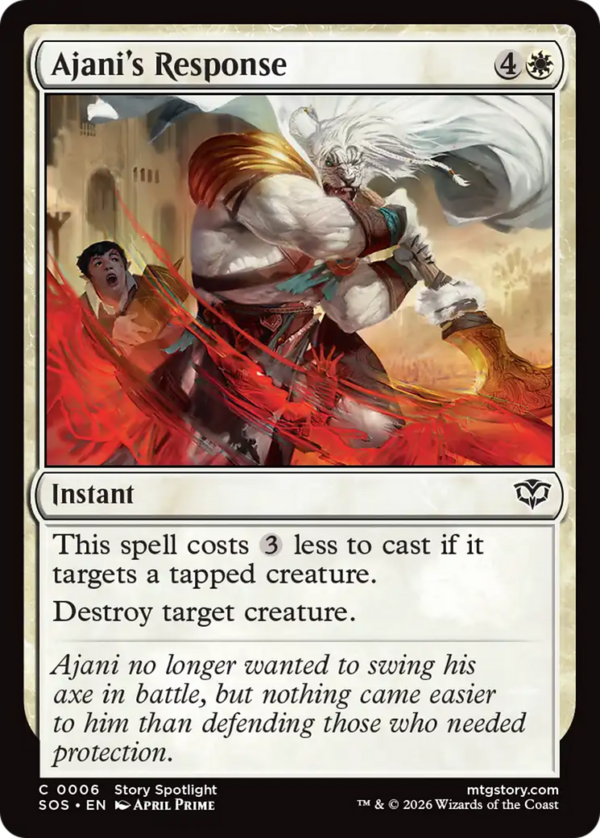 Ajani's Response — Secrets of Strixhaven