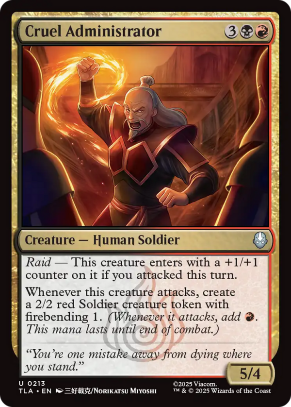 Cruel Administrator — Avatar: The Last Airbender