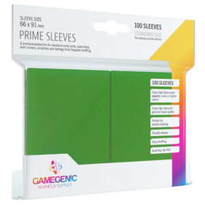 GameGenic Prime Sleeves 100 - Green