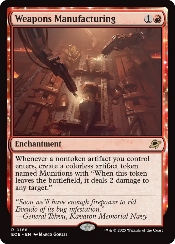 Weapons Manufacturing — Edge of Eternities