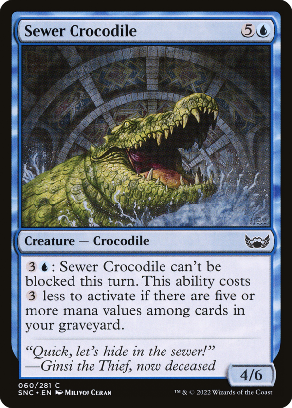 Sewer Crocodile — Streets of New Capenna