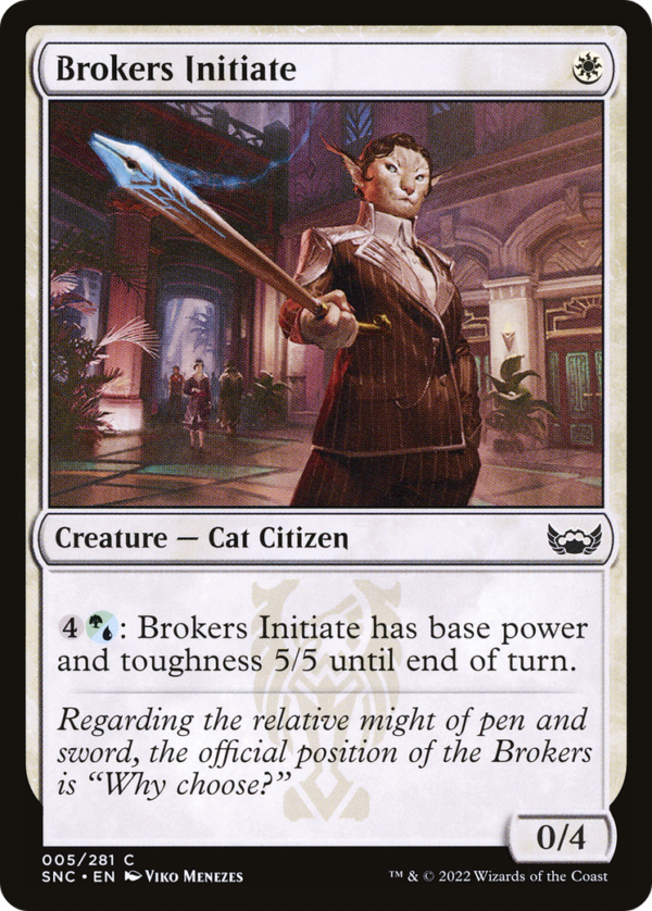Brokers Initiate — Streets of New Capenna