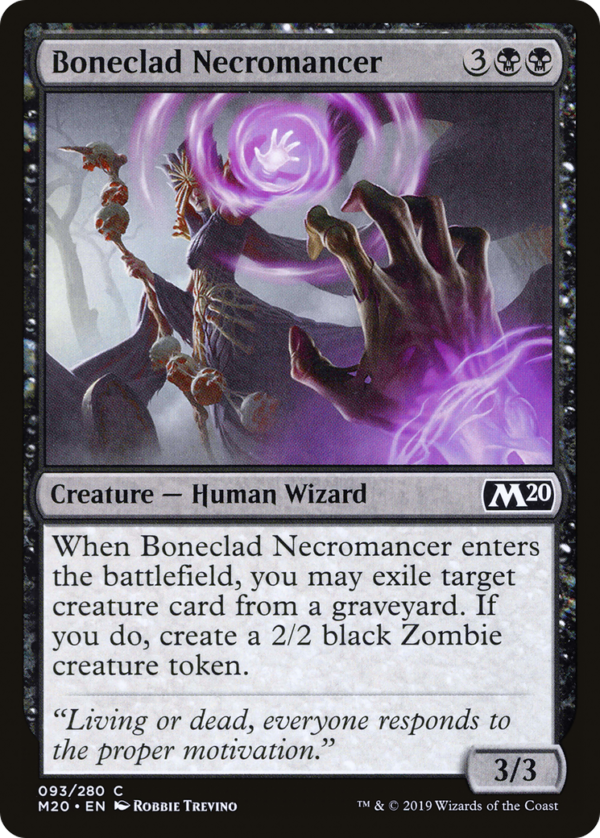 Boneclad Necromancer — Core Set 2020