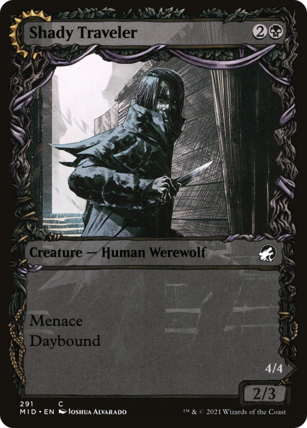 Shady Traveler // Stalking Predator — Innistrad: Midnight Hunt · Showcase
