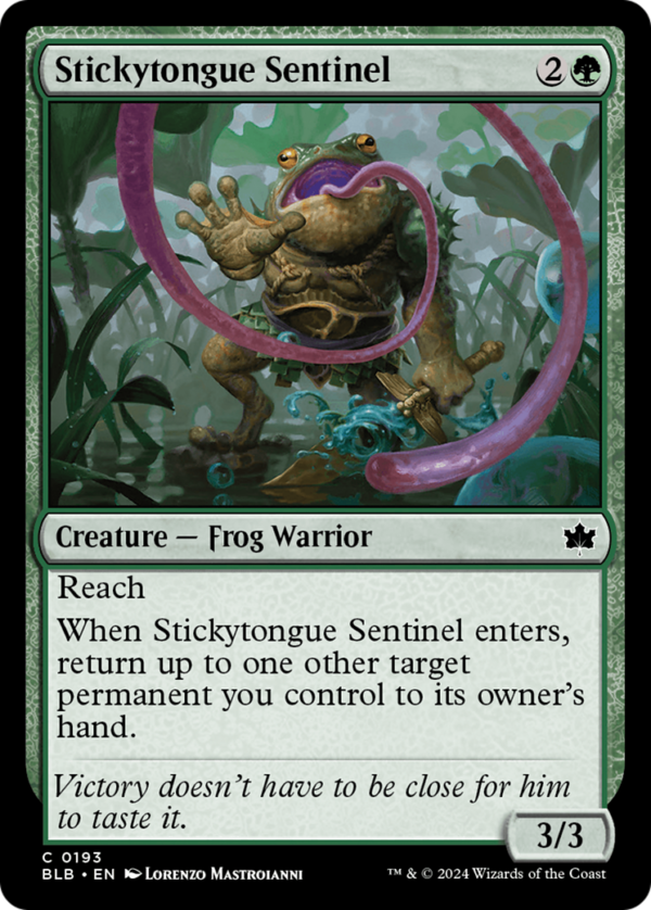 Stickytongue Sentinel — Bloomburrow