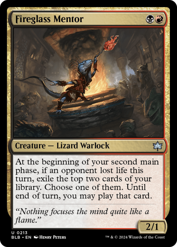 Fireglass Mentor — Bloomburrow