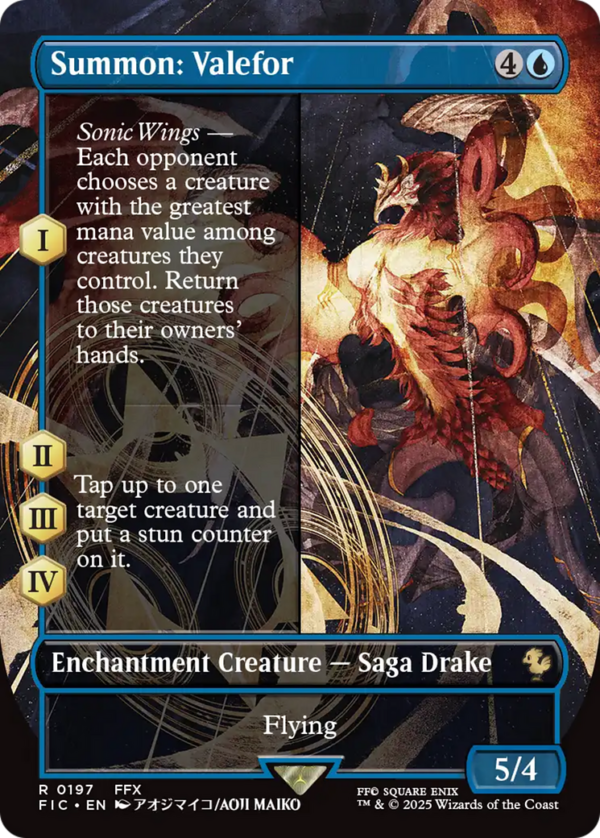 Summon: Valefor — Final Fantasy Commander · Borderless