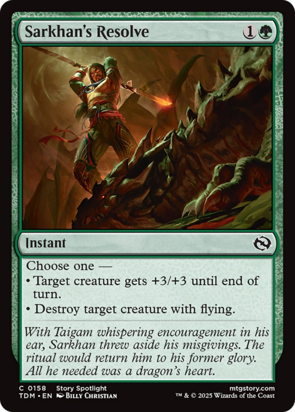 Sarkhan's Resolve — Tarkir: Dragonstorm