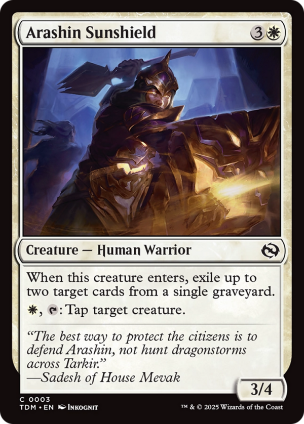 Arashin Sunshield — Tarkir: Dragonstorm