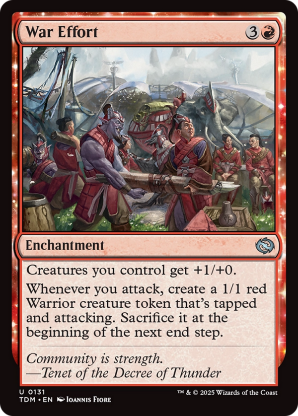 War Effort — Tarkir: Dragonstorm (Foil)