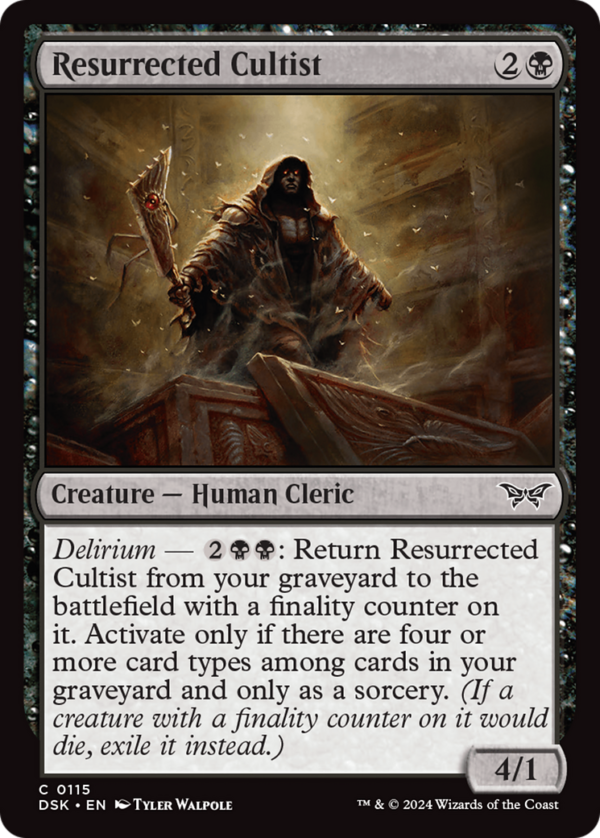 Resurrected Cultist — Duskmourn: House of Horror