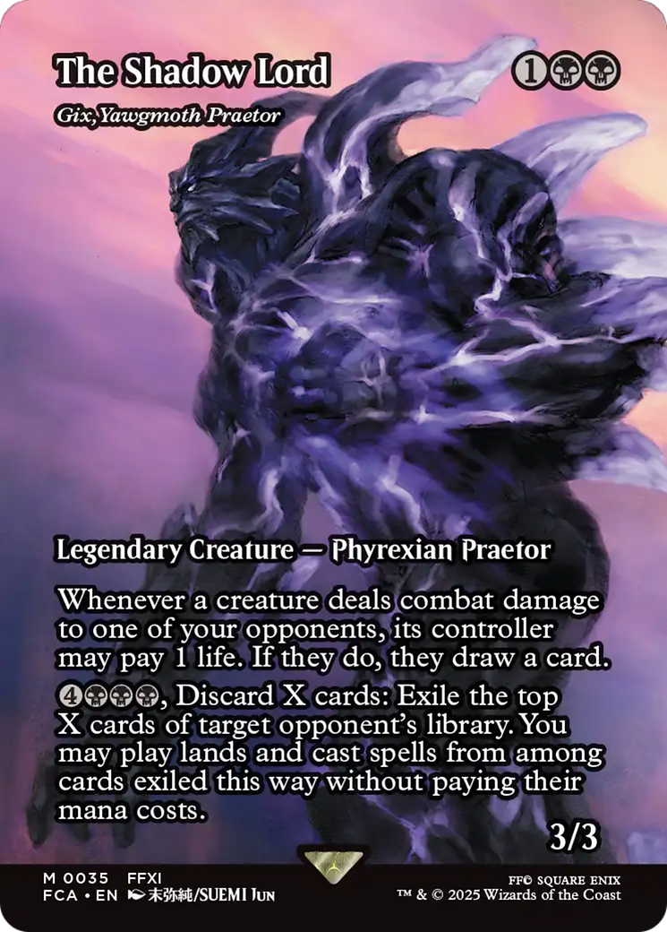 Gix, Yawgmoth Praetor — Final Fantasy: Through the Ages · Borderless