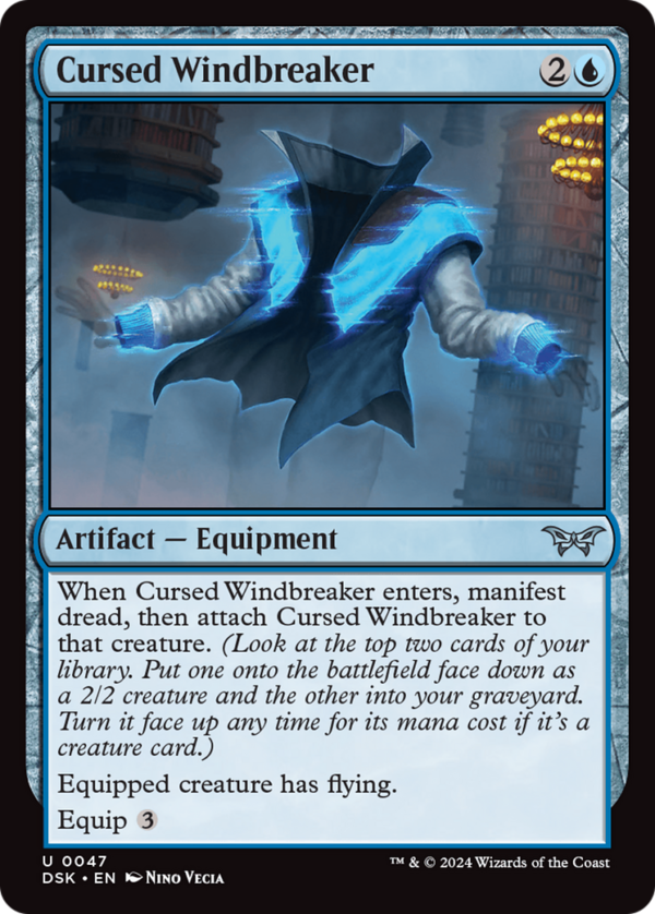 Cursed Windbreaker — Duskmourn: House of Horror