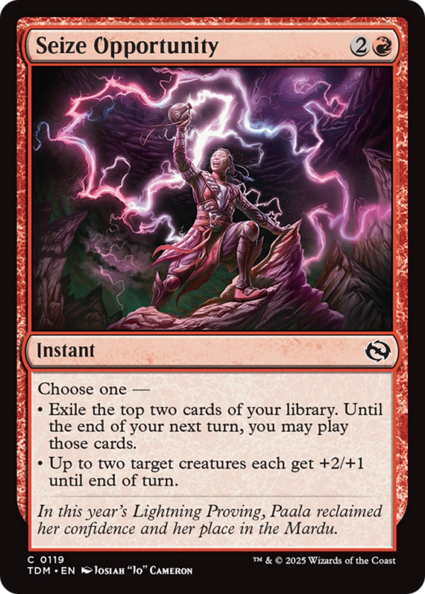 Seize Opportunity — Tarkir: Dragonstorm