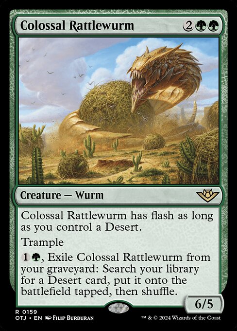 Colossal Rattlewurm — Outlaws of Thunder Junction