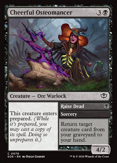 Cheerful Osteomancer // Raise Dead — Secrets of Strixhaven