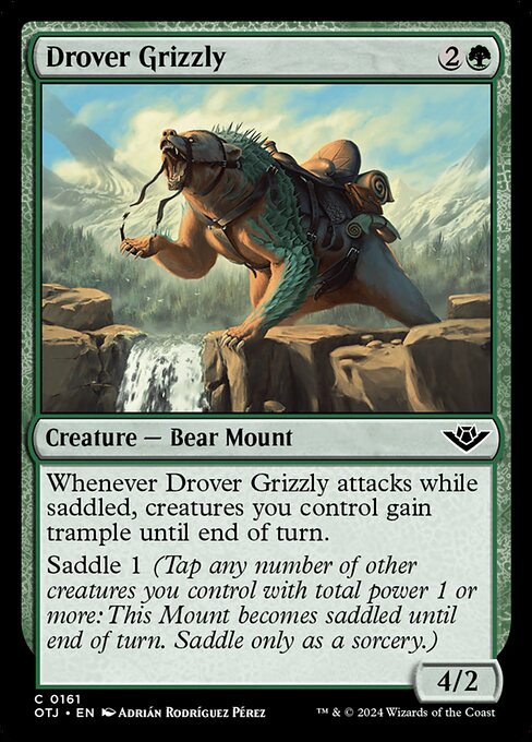 Drover Grizzly — Outlaws of Thunder Junction (Foil)