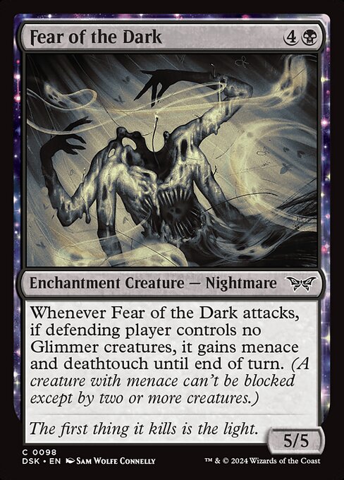 Fear of the Dark — Duskmourn: House of Horror (Foil)