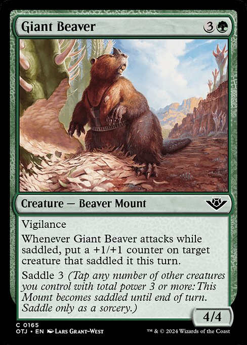 Giant Beaver — Outlaws of Thunder Junction