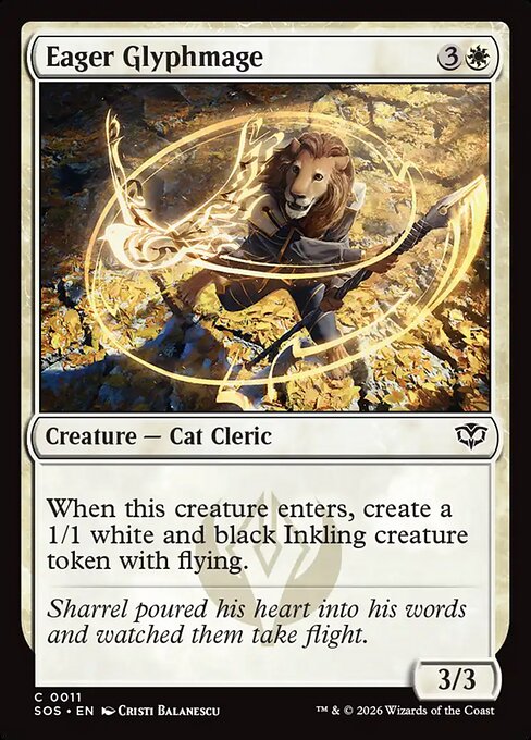 Eager Glyphmage — Secrets of Strixhaven (Foil)