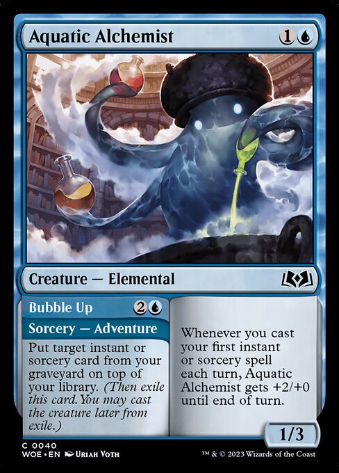 Aquatic Alchemist // Bubble Up — Wilds of Eldraine