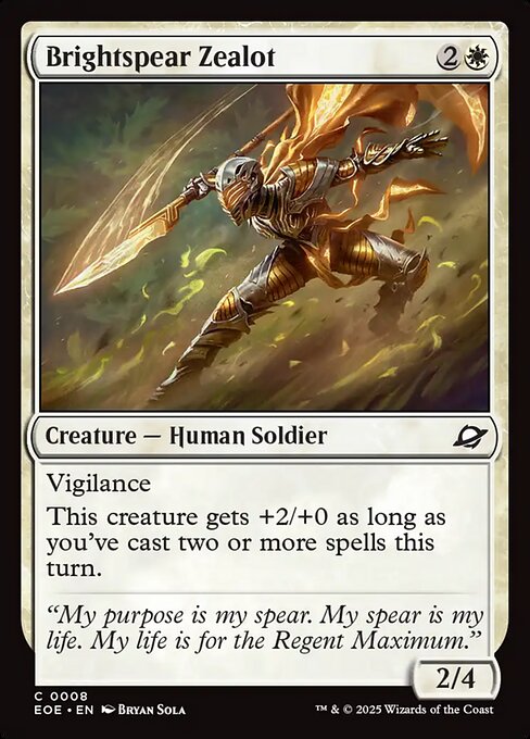 Brightspear Zealot — Edge of Eternities