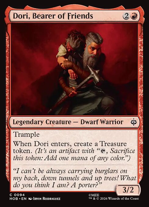 Dori, Bearer of Friends — The Hobbit